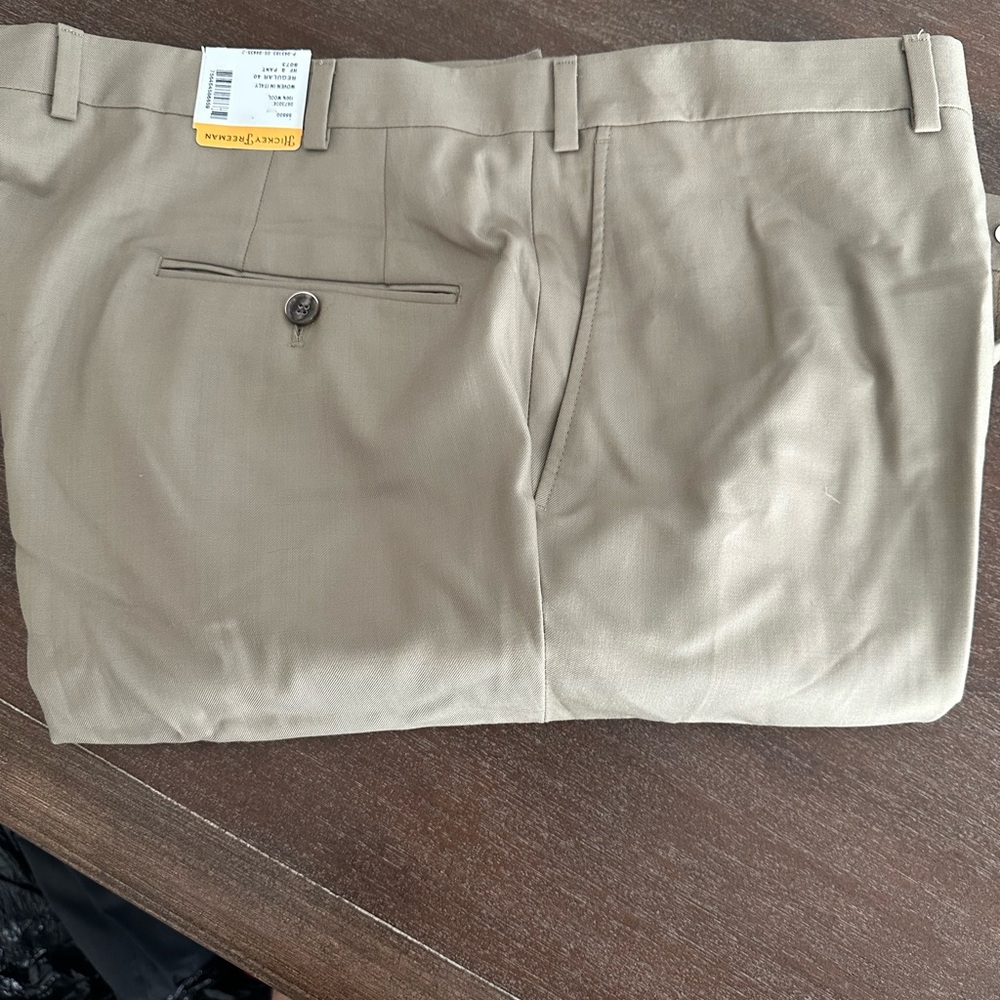 Hickey Freeman Light Brown Dress Pants